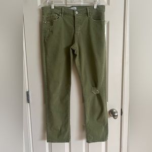 LOFT boyfriend style jeans in green. Size-8